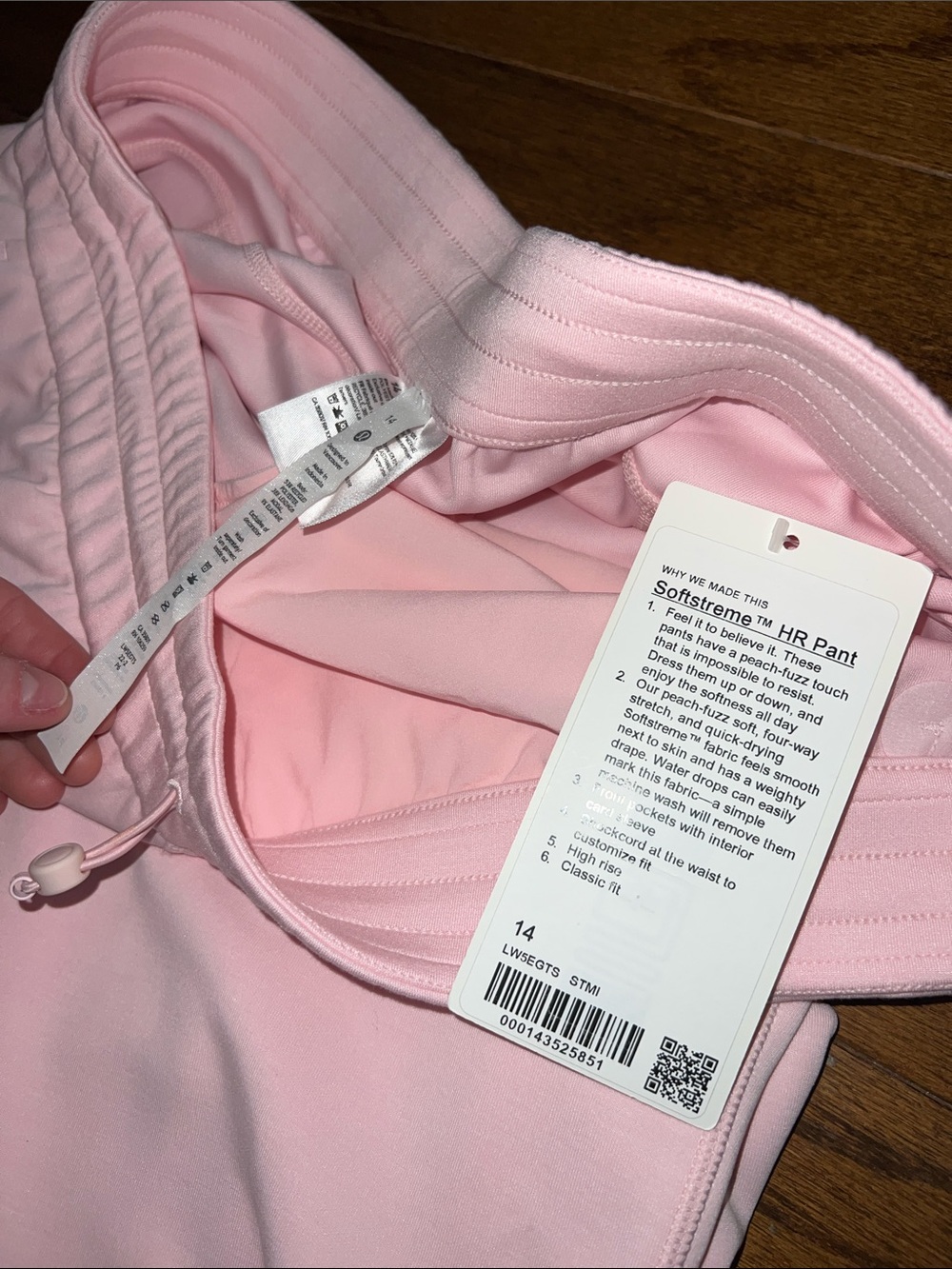47. Lululemon Softstreme High-Rise Pant
Strawberry Milkshake NWT size 14 - Picture 8 of 10